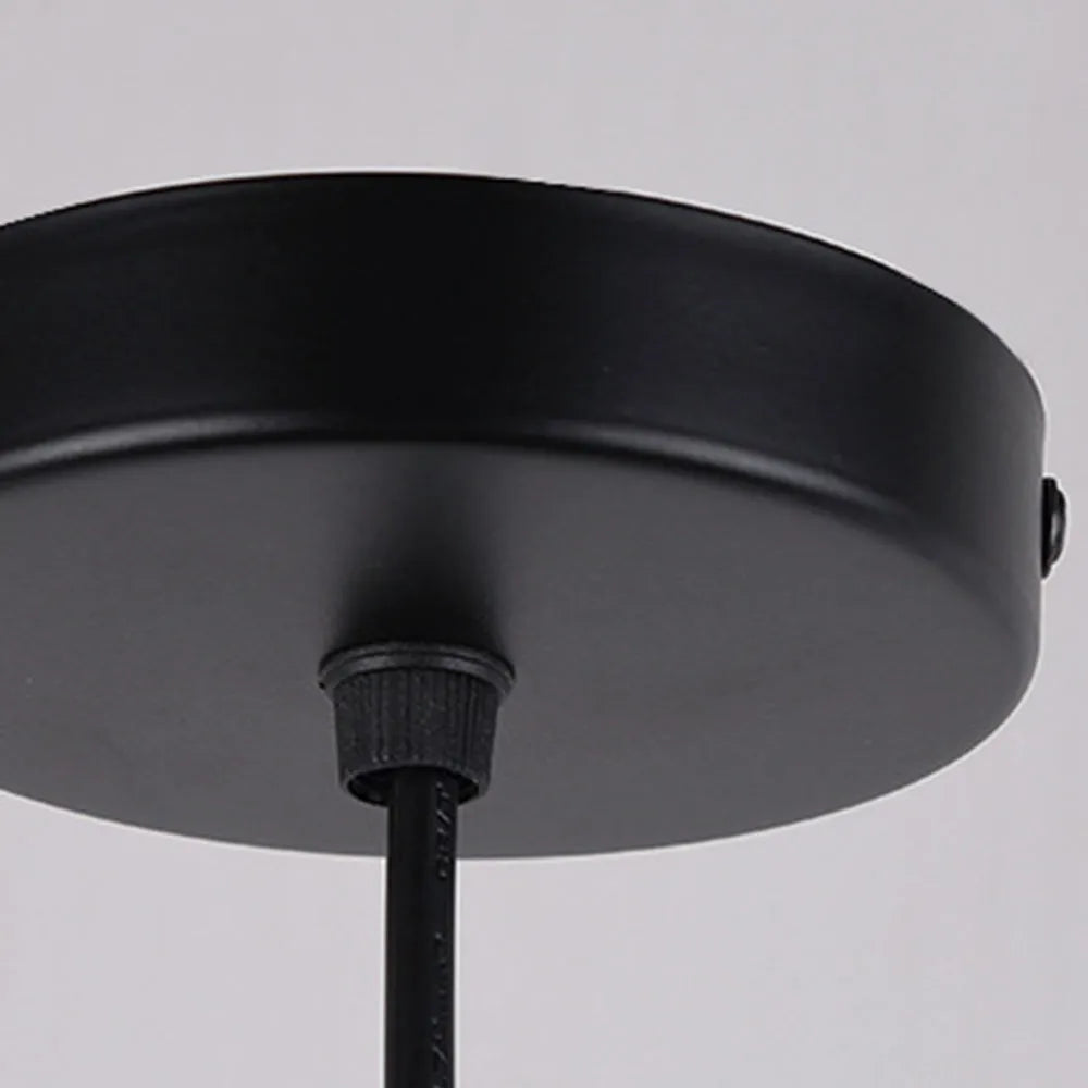 Globe Glass Pendant Light | D 9.8 x H 59.1 in | Amber/Smoky Grey Glass Dome Ceiling Fixture | Contemporary Style | Brick by Brick