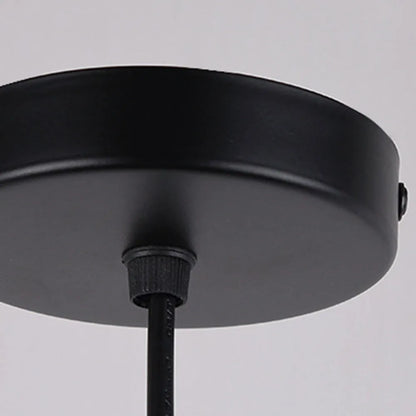 Globe Glass Pendant Light | D 9.8 x H 59.1 in | Amber/Smoky Grey Glass Dome Ceiling Fixture | Contemporary Style | Brick by Brick