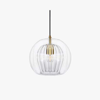 Hailie Glass Pendant Light | 5.9–9.8 in | Clear & Amber | LED Accent Lighting | Brick by Brick