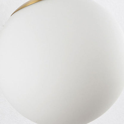 Valentina Vanity Wall Lamp | 5.5 x 6 x 12.5 in | Opalescent Glass Shade | Modern Design | Brick by Brick