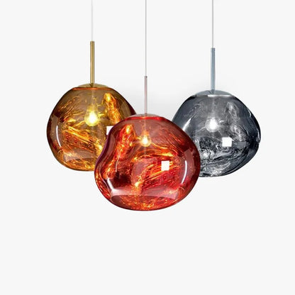 Glass Globe Pendant Light | 7.9 - 15.0 in | Glass Pendant | 4 Colors | Metal Frame | Brick by Brick