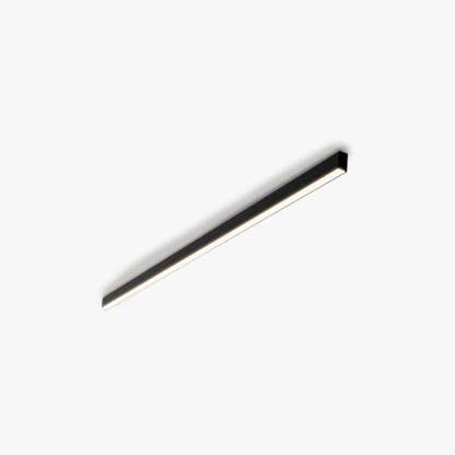 Contemporary LED Linear Ceiling Light | 23.6–47.2 in | Dimmable Flush Mount |Black Metal | Brick by Brick