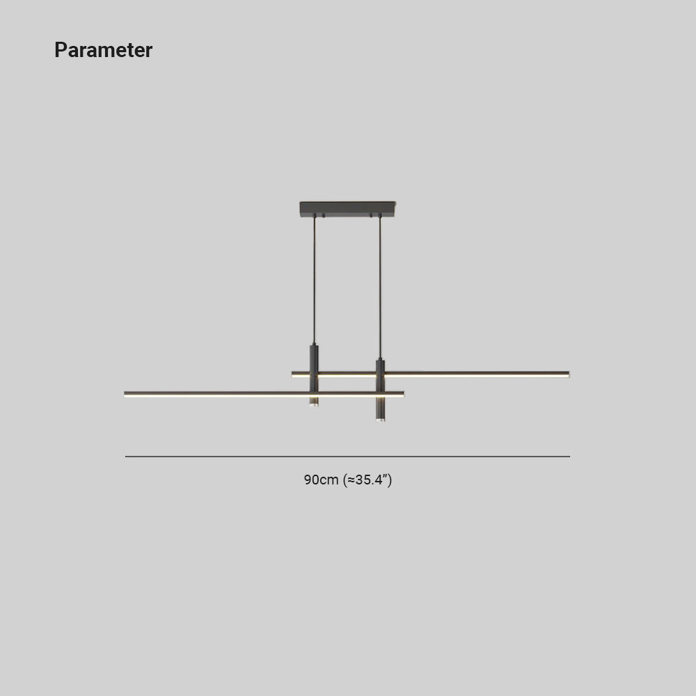 Edge Linear Pendant Light | 35.4 in | Dimmable LED | Black or Gold Finish | Brick by Brick