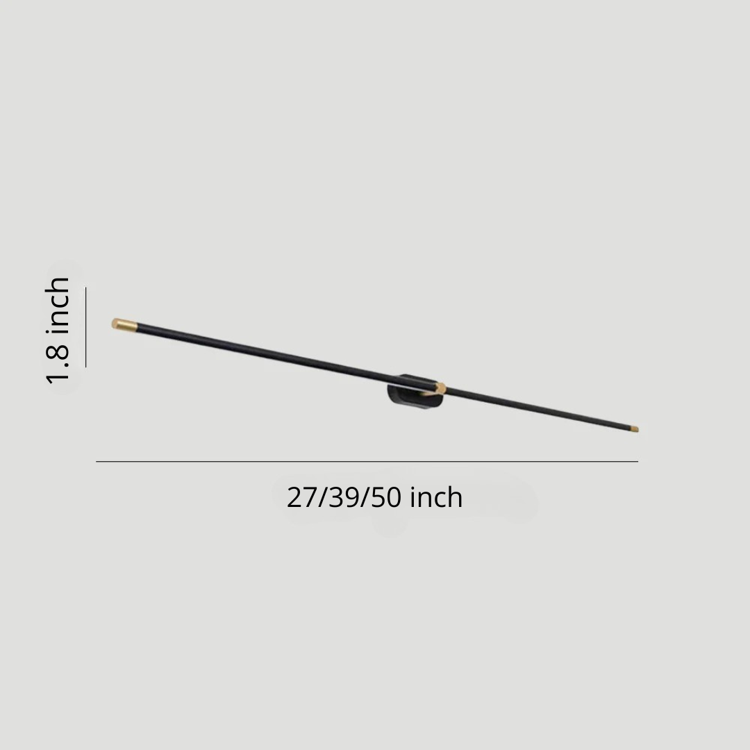 Minimalist LED Wall Light | Modern Slim Design Aluminum Iron | 26.8"–50.4" | Energy Efficient | Brick by Brick