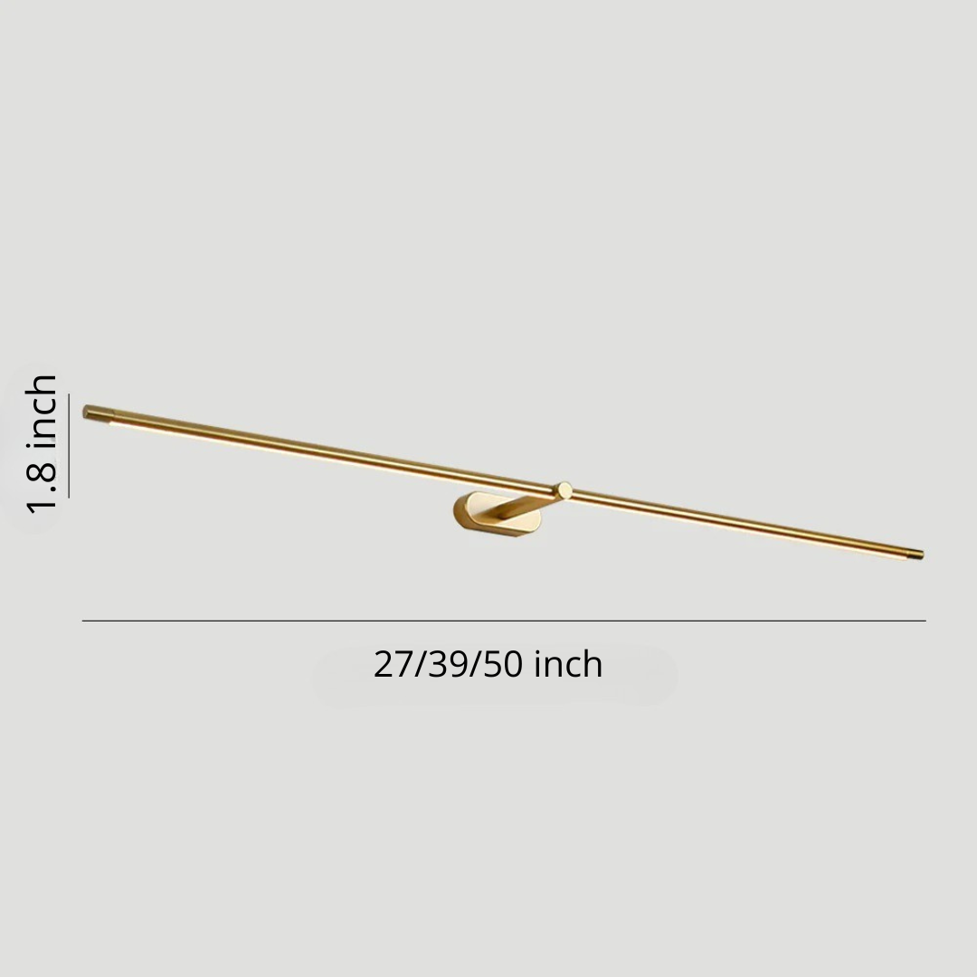 Minimalist LED Wall Light | Modern Slim Design Aluminum Iron | 26.8"–50.4" | Energy Efficient | Brick by Brick