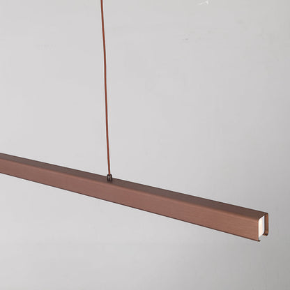 Modern LED Dining Room Chandelier | H 47.2 in | Nordic Long Hanging Fixture | Black or Gold Finish | Brick by Brick
