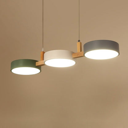 Contemporary Metal Cylinder Pendant Light | 30.3×7.87 in | Nordic Multi-Light Fixture | Brick by Brick