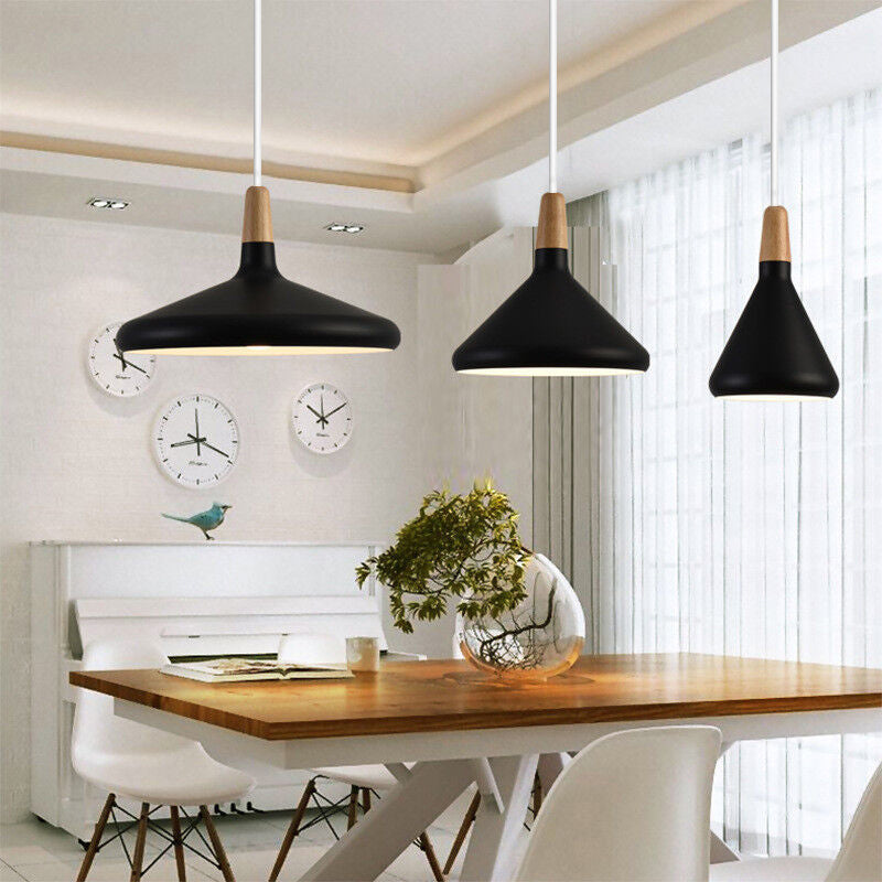 Nordic Macaron Pendant Light | Wooden Accent | Minimalist Charm | D7.09"-15.35" | Brick by Brick