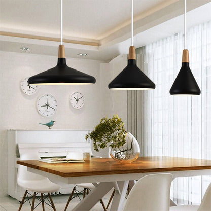 Nordic Macaron Pendant Light | Wooden Accent | Minimalist Charm | D7.09"-15.35" | Brick by Brick