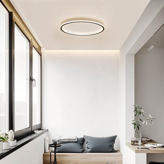 Ultra-Thin Modern Ceiling Light | Flush Mount LED for Low Ceilings | Round & Dimmable