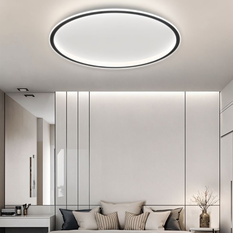 Ultra-Thin Modern Ceiling Light | Flush Mount LED for Low Ceilings | Round & Dimmable