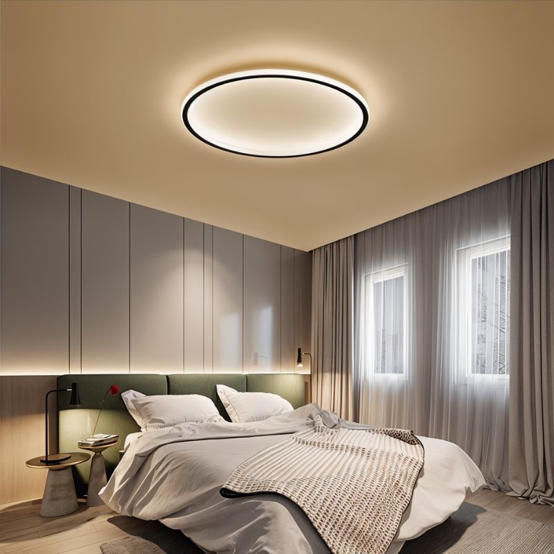 Ultra-Thin Modern Ceiling Light | Flush Mount LED for Low Ceilings | Round & Dimmable