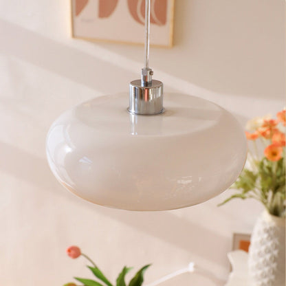 Nordic Art Glass Hanging Light | 3.94 x 11.02 in | Soft Glow Pendant | Elegant Home Lighting | Brick by Brick