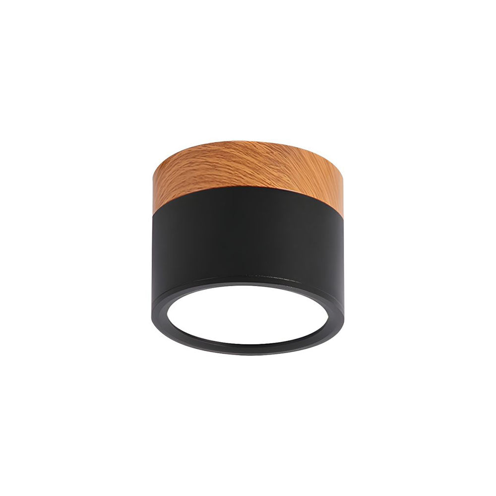 Cylinder Flush Ceiling Light | H2.36–2.75 in | Compact Modern LED Fixture| Sleek Aluminum | Brick by Brick