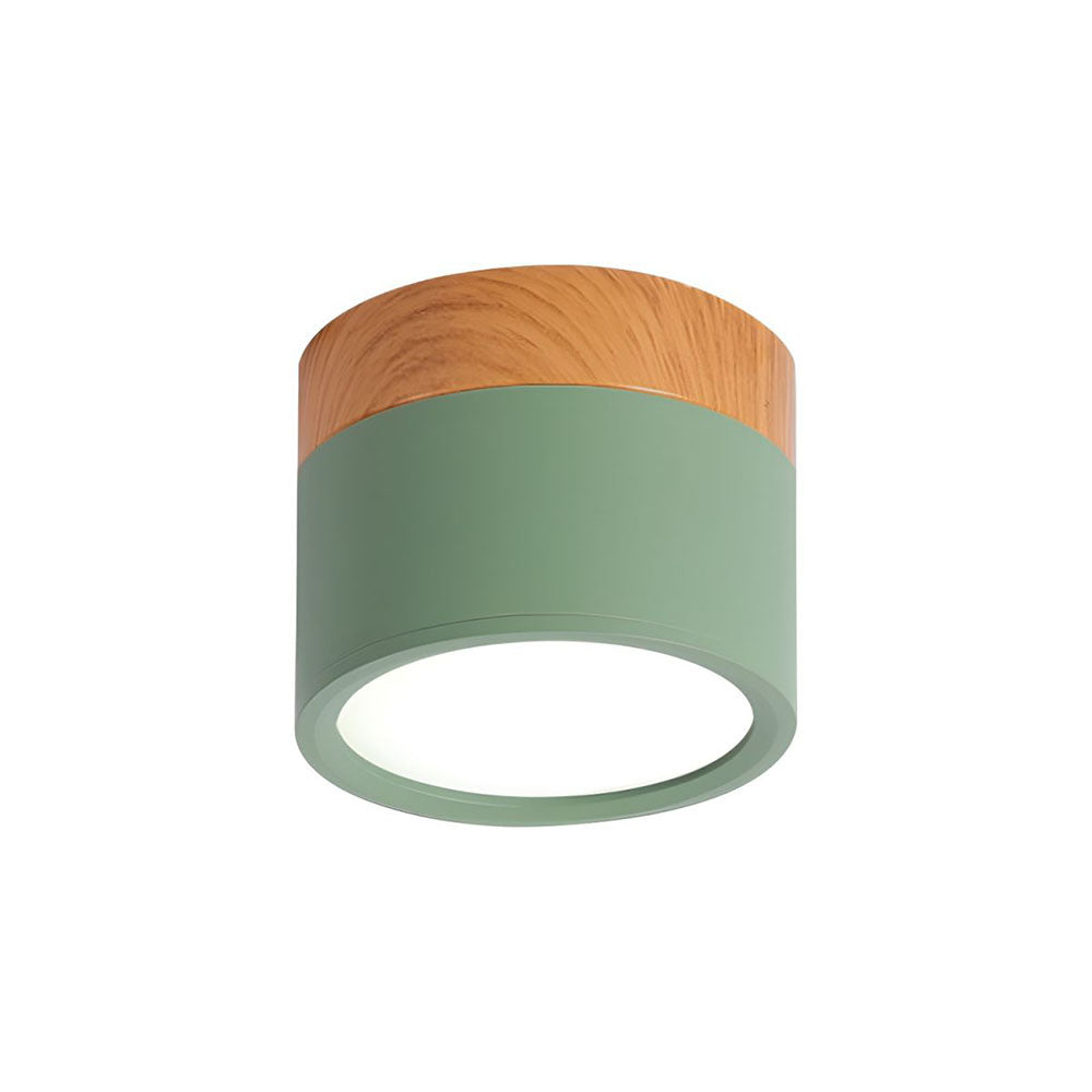 Cylinder Flush Ceiling Light | H2.36–2.75 in | Compact Modern LED Fixture| Sleek Aluminum | Brick by Brick