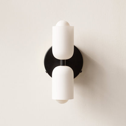 Double‑Head Wall Sconce | Unisex Metal & Acrylic Dual‑Light | Brick by Brick
