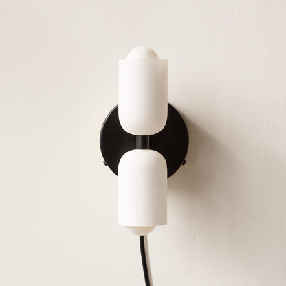 Double‑Head Wall Sconce | Unisex Metal & Acrylic Dual‑Light | Brick by Brick