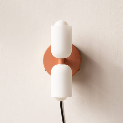 Double‑Head Wall Sconce | Unisex Metal & Acrylic Dual‑Light | Brick by Brick