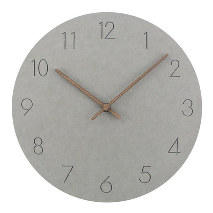 Scandinavian Wall Clock | 1.4 in | Silent Grey Face & Copper Hands | Minimalist Home Decor | Brick by Brick