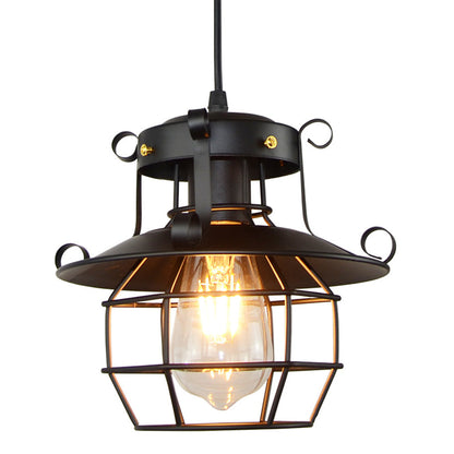 Vintage Pendant Light | 8.7 in | Industrial Retro Ceiling Lamp | Adjustable Hanging Fixture | Brick by Brick