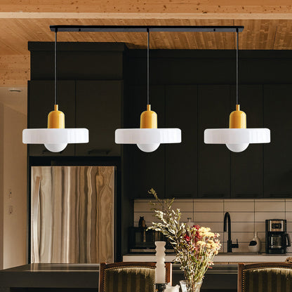 3-Light Glass Chandelier | 59.06 x 38.98 in | Contemporary Ceiling Fixture | Elegant Home Décor Lighting | Brick by Brick
