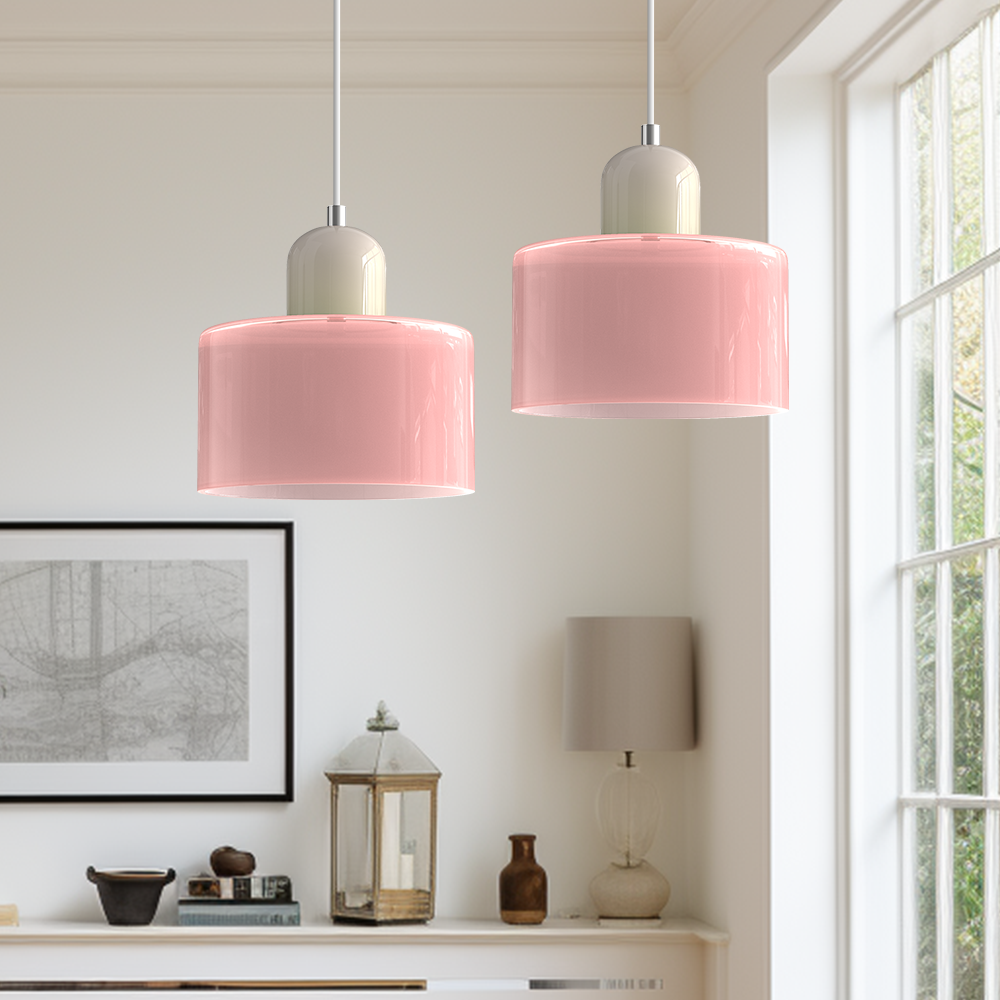 Bauhaus Glass Pendant Light | Modern Globe Design | Adjustable Ceiling Lamp | Brick by Brick