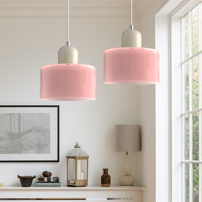Bauhaus Glass Pendant Light | Modern Globe Design | Adjustable Ceiling Lamp | Brick by Brick