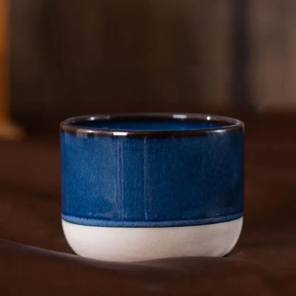 Vintage Ceramic Coffee Mug | 100 - 230 ml | Rustic Stoneware Design | Dishwasher Safe | Brick by Brick