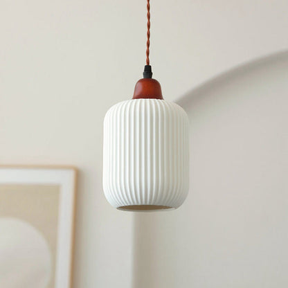 Ceramic Pendant Light | D5.91-9.06 in | Rustic Hanging Lamp | Cozy Home Lighting | Brick by Brick