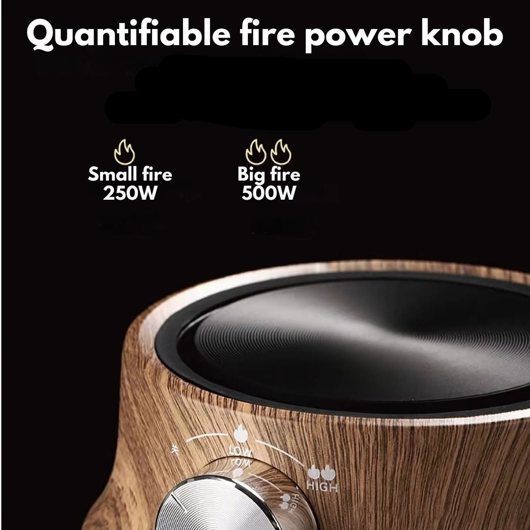 Mini Electric Ceramic Stove | 2.8 × 6.7 in | Compact Tea & Coffee Heater | Dual Heat Settings | Brick by Brick