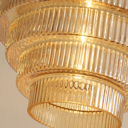 Antique Brass Pendant Light | 59.06 x 11.81 x 8.66 in | Classic Glass Shade Ceiling Light | Timeless Interior Accent | Brick by Brick