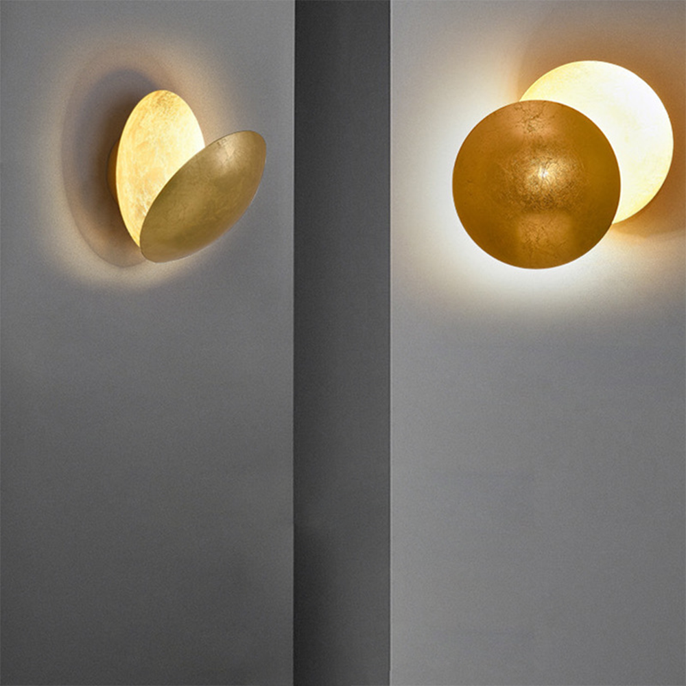 Rotating Round Wall Light | Modern LED Fixture | 7.8–9.8 in | Creative Iron Design | Brick by Brick