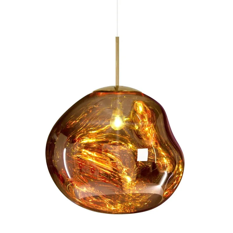 Glass Globe Pendant Light | 7.9 - 15.0 in | Glass Pendant | 4 Colors | Metal Frame | Brick by Brick