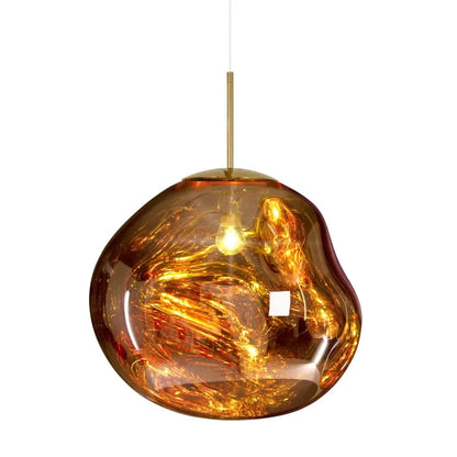 Glass Globe Pendant Light | 7.9 - 15.0 in | Glass Pendant | 4 Colors | Metal Frame | Brick by Brick