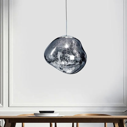 Glass Globe Pendant Light | 7.9 - 15.0 in | Glass Pendant | 4 Colors | Metal Frame | Brick by Brick
