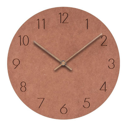 Scandinavian Wall Clock | 1.4 in | Silent Grey Face & Copper Hands | Minimalist Home Decor | Brick by Brick