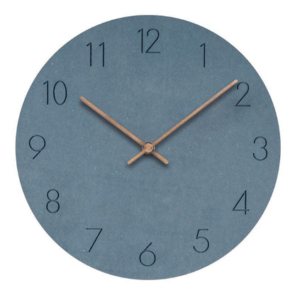 Scandinavian Wall Clock | 1.4 in | Silent Grey Face & Copper Hands | Minimalist Home Decor | Brick by Brick