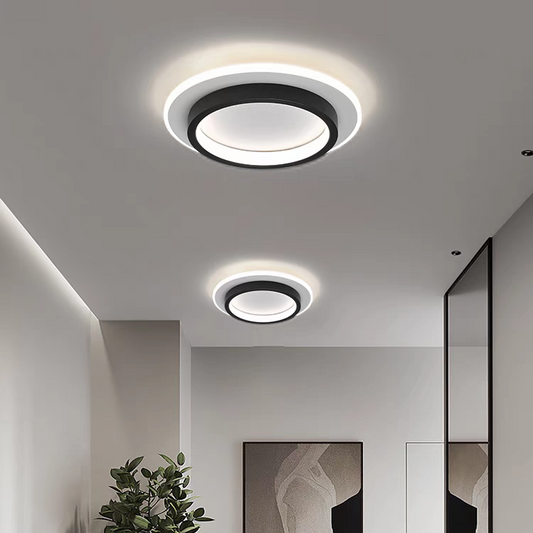Sleek LED Hallway Ceiling Lamp | 8.3" or 9.4" Metal & Acrylic Fixture | Energy-Saving | Brick by Brick