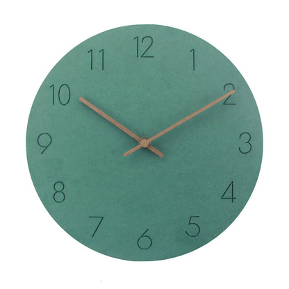 Scandinavian Wall Clock | 1.4 in | Silent Grey Face & Copper Hands | Minimalist Home Decor | Brick by Brick