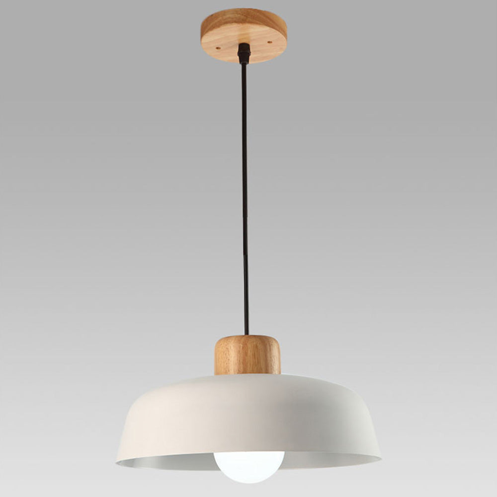 Nordic Creative Pendant Lamp | Natural Wood & Aluminum | Modern Home Lighting | 11.81 x 5.51 in | Brick by Brick