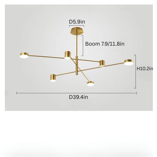 Nordic Chandelier | 4-10 Heads | Modern Black Ceiling Light | Creative Wrought Iron Fixture | LED Included | Brick by Brick