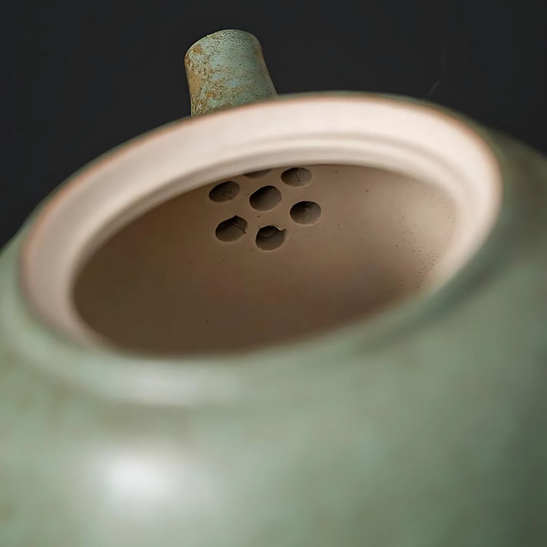 6-Piece Japanese Ceramic Teapot Set | Teapot: 6.1 × 3.6 in | Petal Side Grip Gongfu Tea Set | With Drainable Tray | Brick by Brick