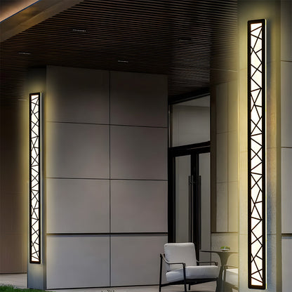 Outdoor Waterproof Wall Light | 15.7–59 x 3.1 in | LED IP65 Long Iron & Acrylic Exterior Fixture | Brick by Brick