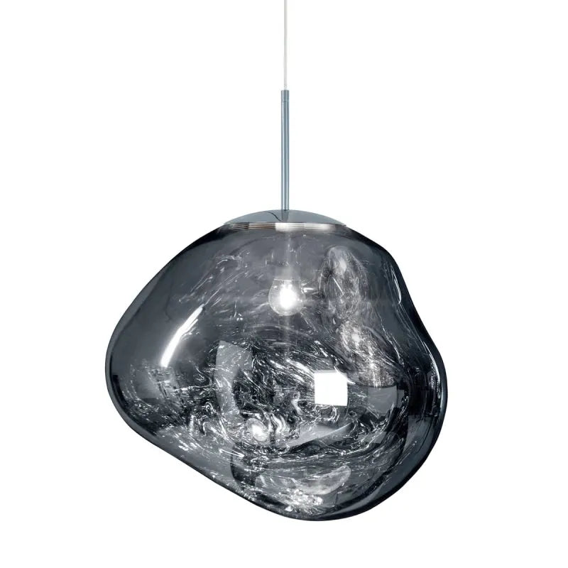 Glass Globe Pendant Light | 7.9 - 15.0 in | Glass Pendant | 4 Colors | Metal Frame | Brick by Brick