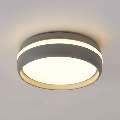 Quinn Flush Mount Ceiling Light | 7.9 in | LED | Black or Grey | Dual-Color Temperature | Brick by Brick