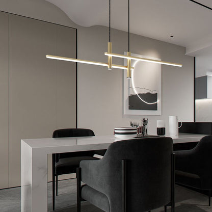 Edge Linear Pendant Light | 35.4 in | Dimmable LED | Black or Gold Finish | Brick by Brick