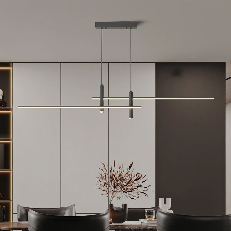 Edge Linear Pendant Light | 35.4 in | Dimmable LED | Black or Gold Finish | Brick by Brick