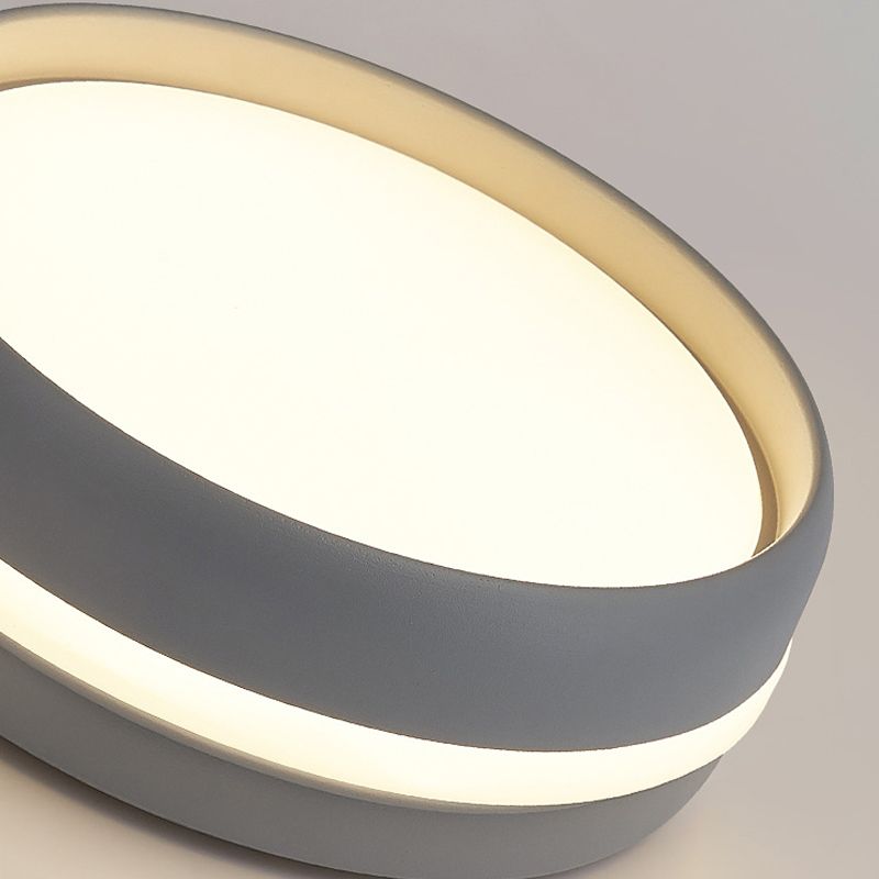 Quinn Flush Mount Ceiling Light | 7.9 in | LED | Black or Grey | Dual-Color Temperature | Brick by Brick