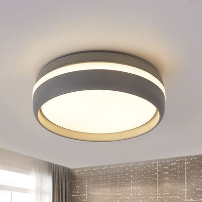 Quinn Flush Mount Ceiling Light | 7.9 in | LED | Black or Grey | Dual-Color Temperature | Brick by Brick