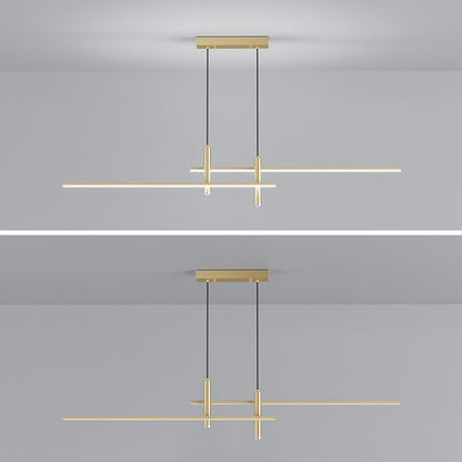 Edge Linear Pendant Light | 35.4 in | Dimmable LED | Black or Gold Finish | Brick by Brick